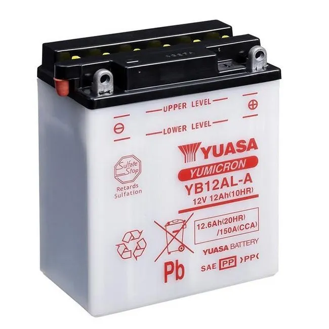 YB12AL-A DG Battery with acid pack Yuasa (YB12ALAPK)