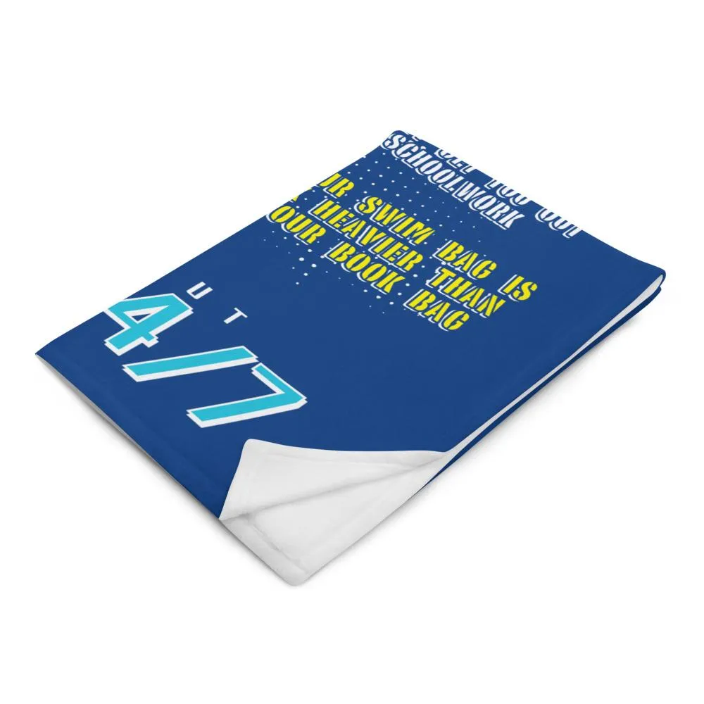 You Know You're A Swimmer 50 x 60 Throw Blanket