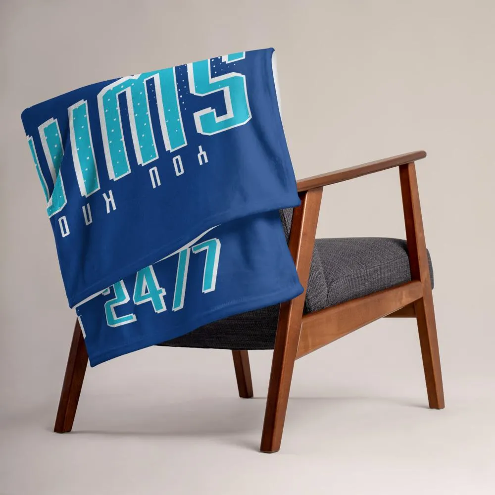 You Know You're A Swimmer 50 x 60 Throw Blanket