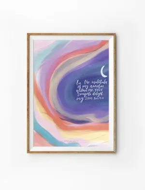Your Comfort Delights My Soul {Poster}