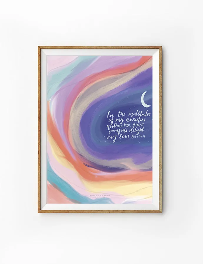 Your Comfort Delights My Soul {Poster}
