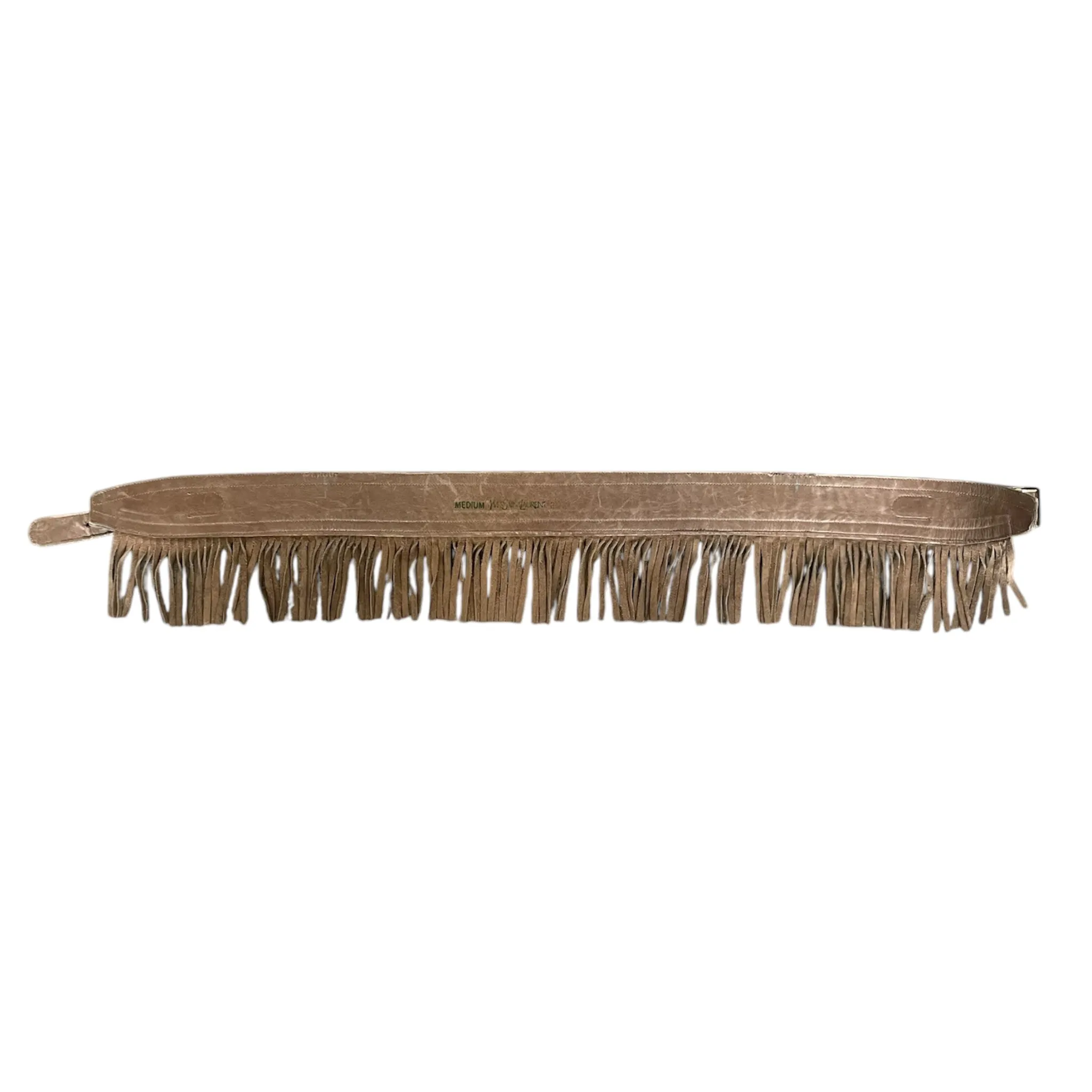 Yves Saint Laurent 1970's Suede Fringe & Calfskin Safari Belt