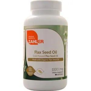 Zahler Flax Seed Oil (1000mg)  90 sgels