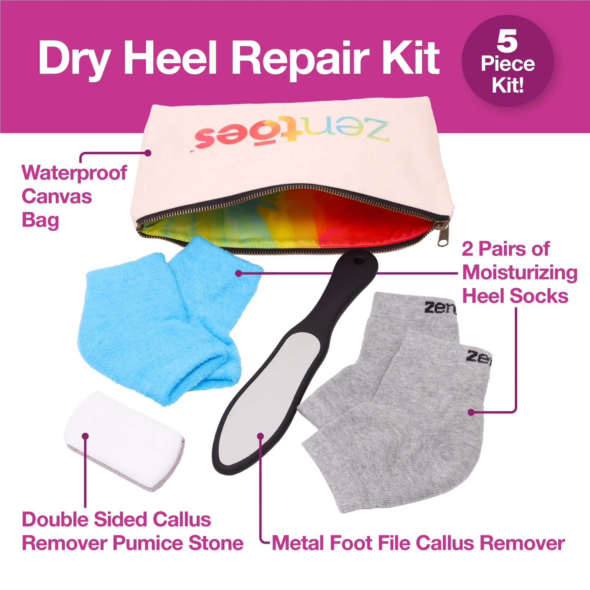 ZenToes Dry Heel Repair Kit